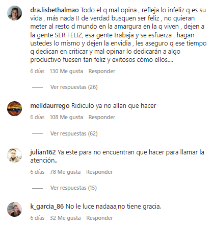 Comentarios Norkys Batista y su esposo