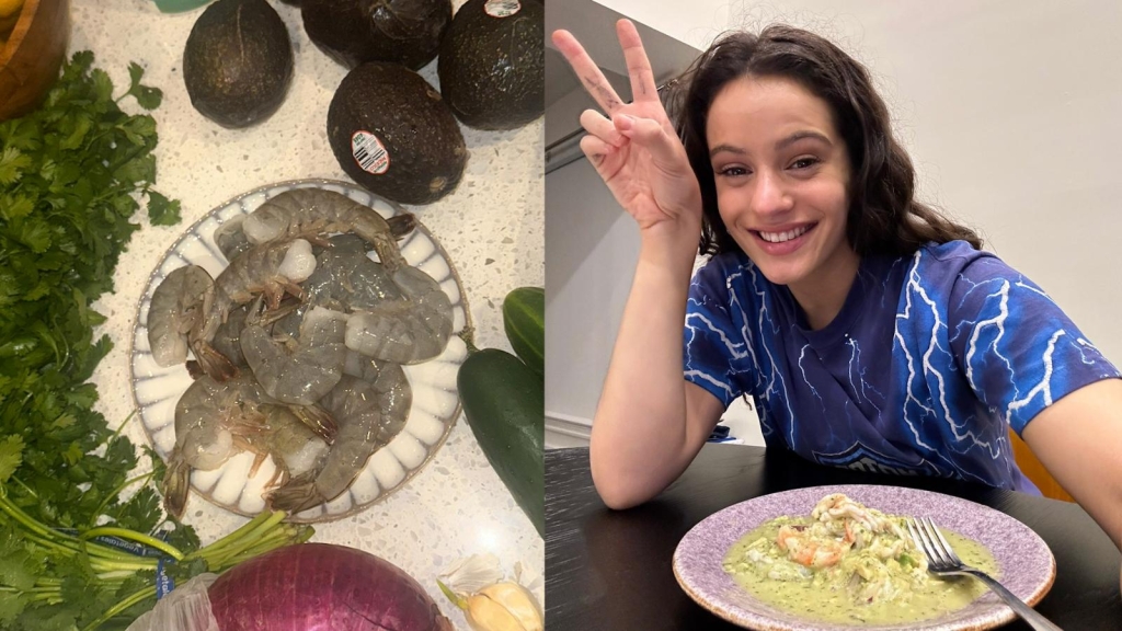 Rosalía realiza su primer aguachile y presume de él en redes