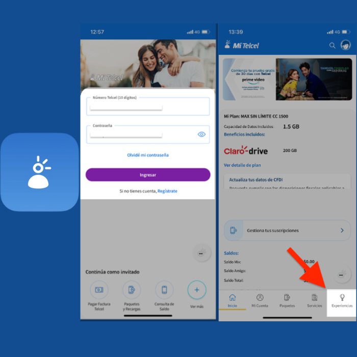 Entra a la App de Mi Telcel para ingresar a Experiencias Telcel.- Blog Hola Telcel