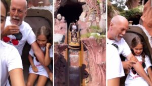 Esposa de Bruce Willis comparte video del actor junto a su familia en Disney