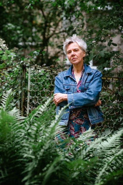 La autora alemana Esther Kinsky, el mes pasado en Berlín.
