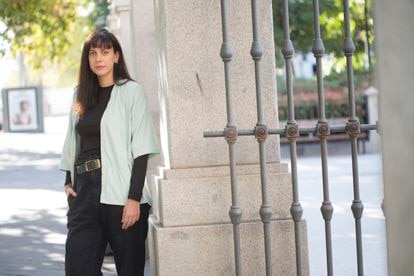 Esther Villardón, profesora que ha dejado la docencia, en Madrid. 