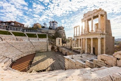 El teatro romano de la ciudad búlgara de Plovdiv.