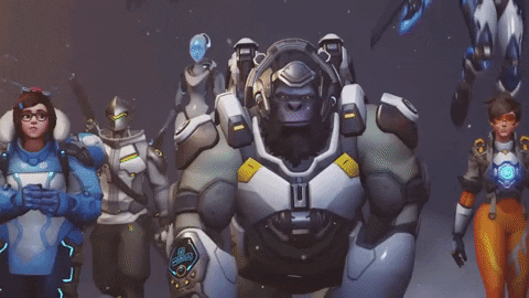 personajes de overwatch caminando en dirección a diferentes partidas multijugador gracias al cross-play.- Blog Hola Telcel 