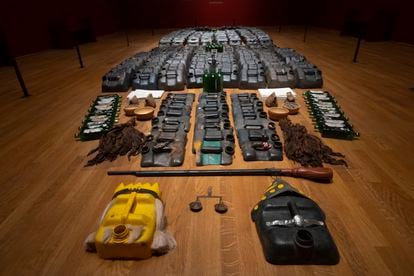 Instalación en una exposición de 2021 sobre la esclavitud en el Rijksmuseum de Amsterdam.