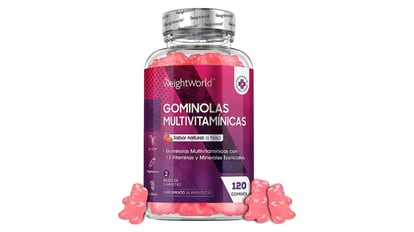Gominolas multivitamínicas sabor fresa.