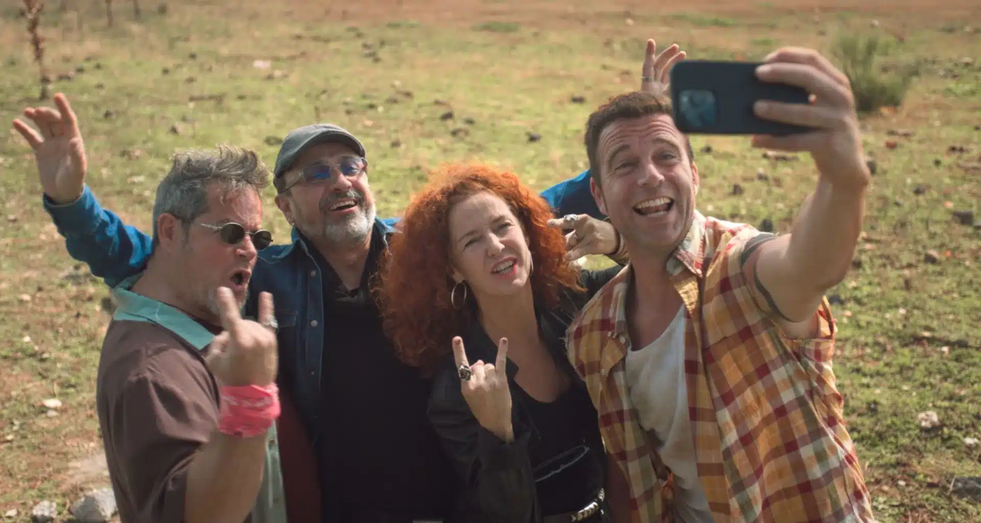 José Mota, Jorge Sanz, Marta Belenguer y Carles Francino en Por tus muertos