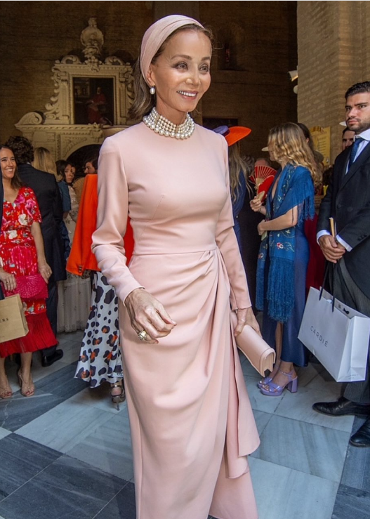 Vestido rosa Isabel Preysler