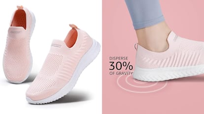 Este modelo de zapatillas deportivas femeninas son ideales para hacer running y salir a pasear.
