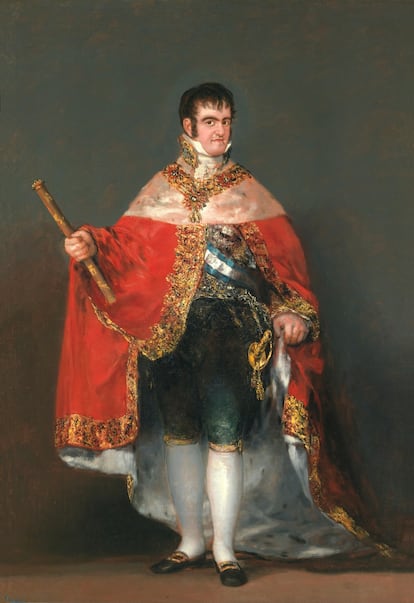 'Fernando VII con manto real', de Francisco de Goya (1814-1815).
