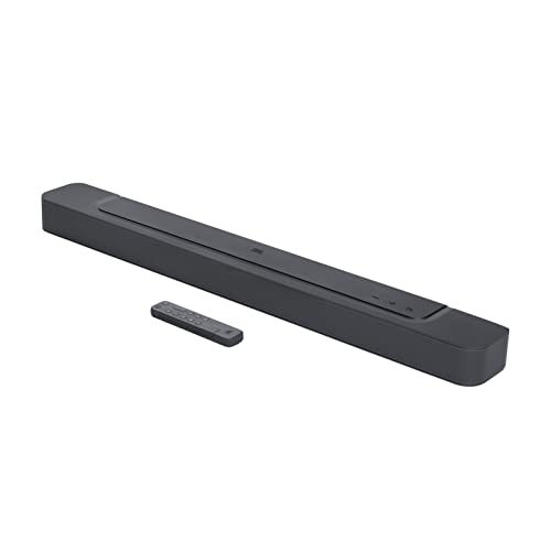 JBL Bar 300 Barra de Sonido Compacta de 5.0 Canales, MultiBeam y Dolby Atmos, Sonido 3D Envolvente, Con AirPlay, Alexa Multi-Room Music y Chromecast, negro
