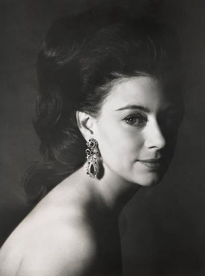 Retrato de Snowdon a su mujer, la princesa Margarita, en 1967.