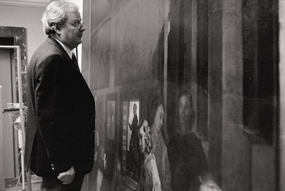  John Brealy, en otra imagen frente a 'Las meninas'.