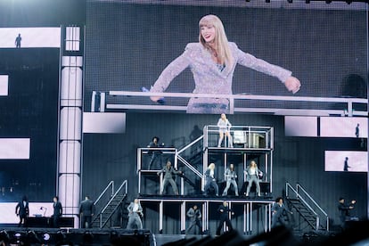 La estadounidense actua en Madrid en el marco de su The Eras Tour, la gira más lucrativa de la historia.