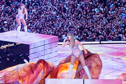 Taylor Swift, al inicio del concierto