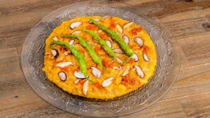 Tortilla de patata de la Taberna Zalamero, en Madrid.