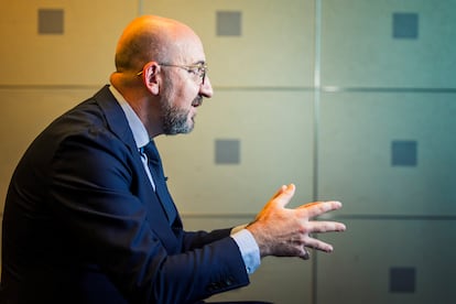 Charles Michel, durante la entrevista.