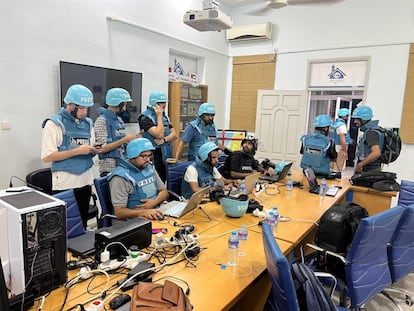 La Casa de la Prensa de Gaza, donde Abu Saif iba en busca de información, en una imagen tomada por el propio autor el 10 de octubre de 2023.