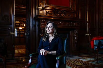 Gloria de la Fuente, vicecanciller de Asuntos Exteriores chilena en la Casa de América, el 29 de abril.