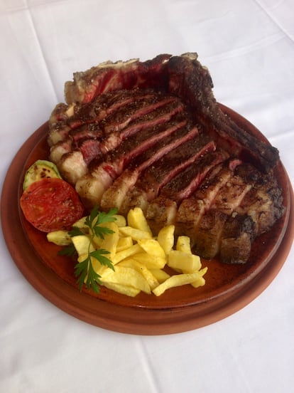 Chuletón de retinta. Imagen proporcionada por la Asociación Nacional de Raza Retinta.