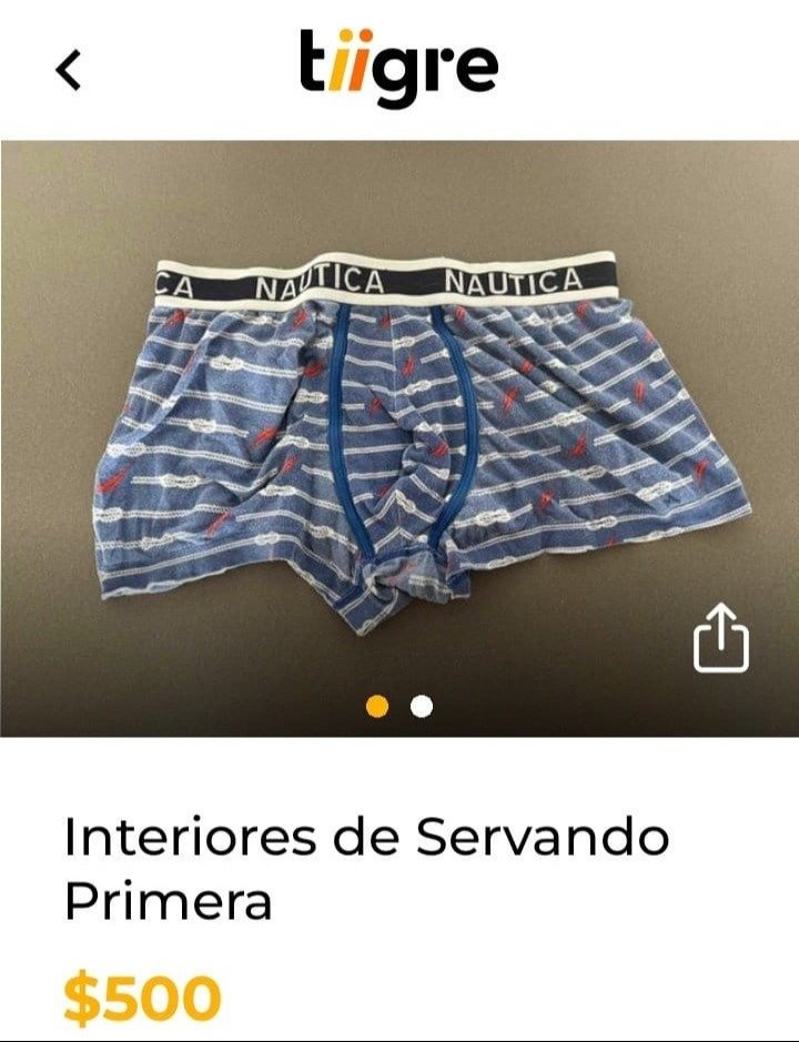 Fan enamorada vende bóxer usado de Servando Primera 