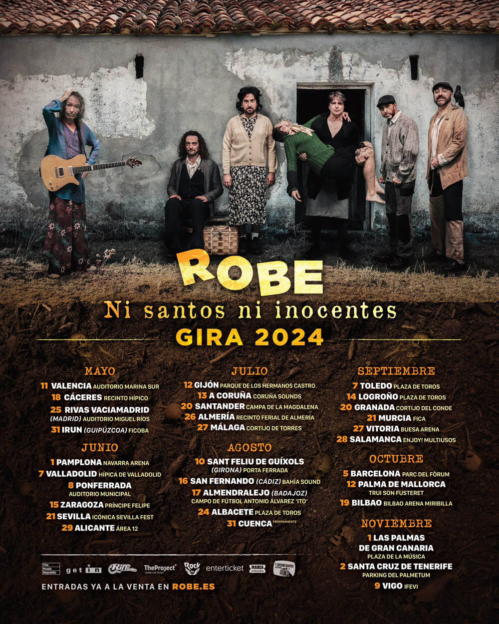 robe 2024 conciertos