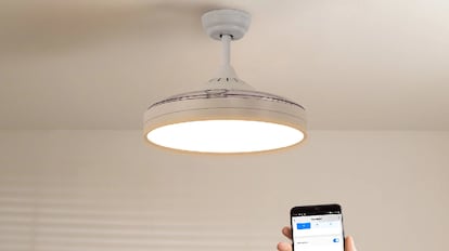 Aspecto del ventilador de techo Create 'Wind Clear'. CREATE.