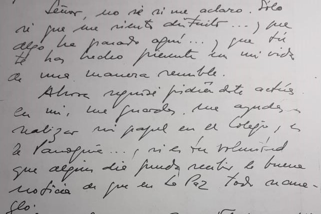 Extracto del manuscrito original.