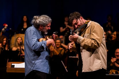 Daniel Pereira e Hirahi Afonso, durante el último concierto de SonDeSeu en Vigo.