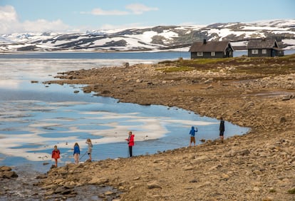 El lago Orteren, en el parque nacional Hardangervidda.