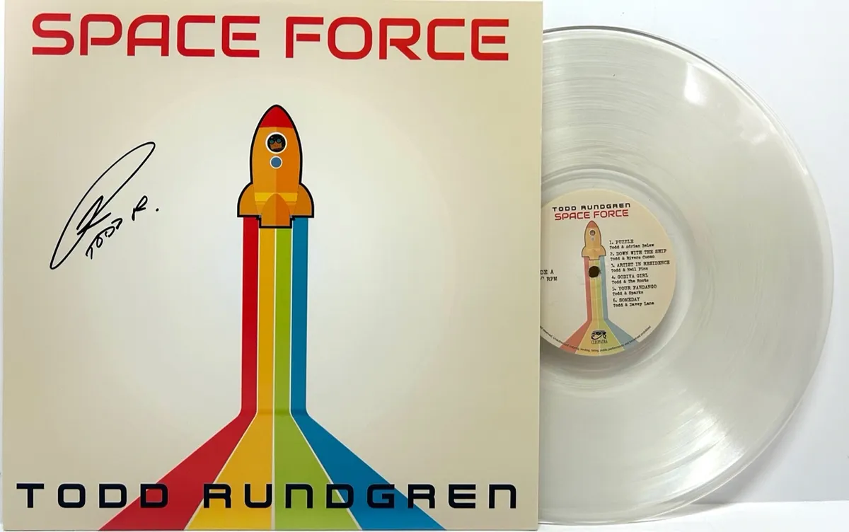 TODD RUNDGREN Signed Autograph Album Cover "Space Force" Vinyl JSA COA | eBay
