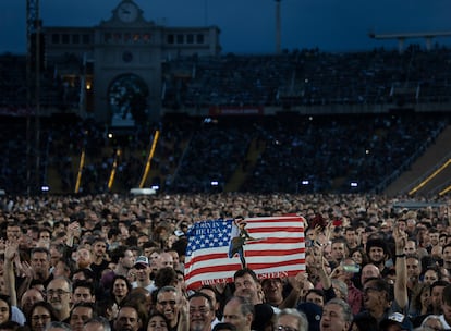 Concierto de Bruce Springsteen en el Estadio Olímpico de Barcelona, el 28 de marzo de 2023. 