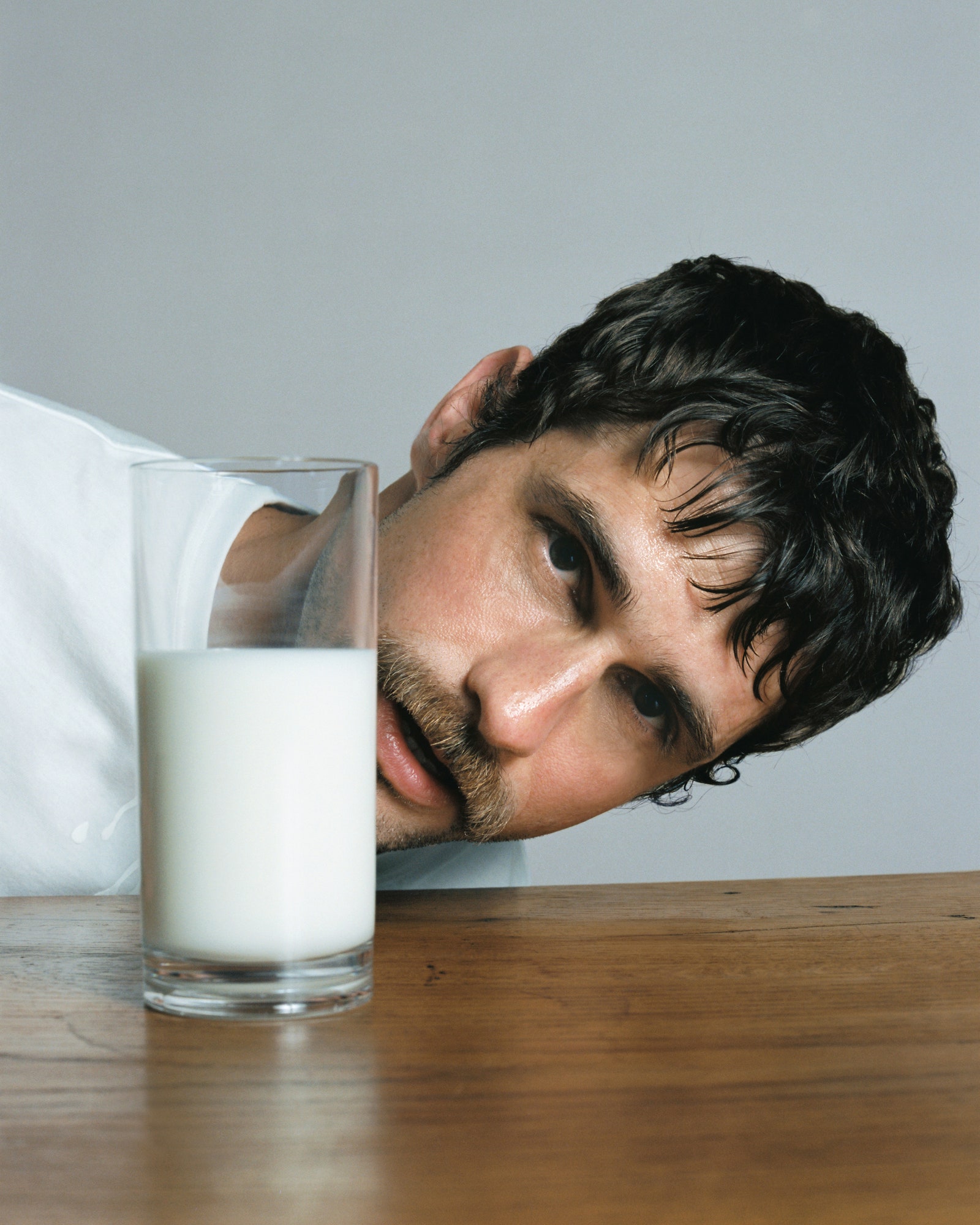 Image may contain Beverage Milk Adult Person and Head