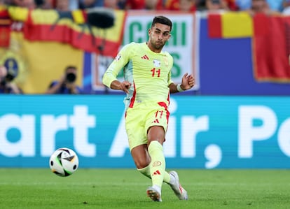 Ferran Torres anota frente a Albania. 