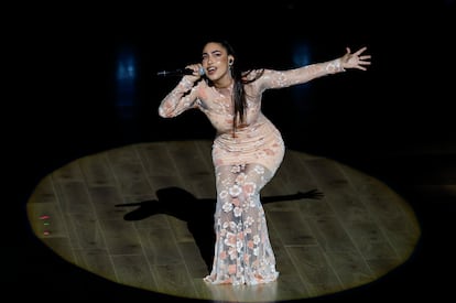 María José Llergo durante su actuación en la gala.