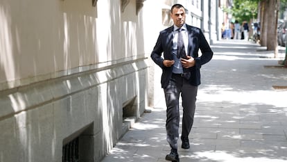 Alberto González Amador, pareja de Isabel Díaz Ayuso, el pasado mayo a su llegada al Tribunal Superior de Justicia de Madrid.