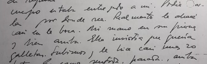 Extracto del manuscrito original.