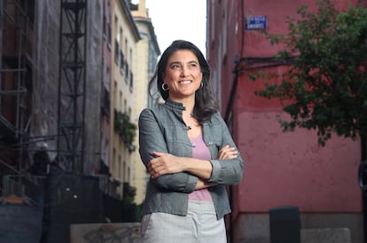 Manuela Bergerot, tras la entrevista. 