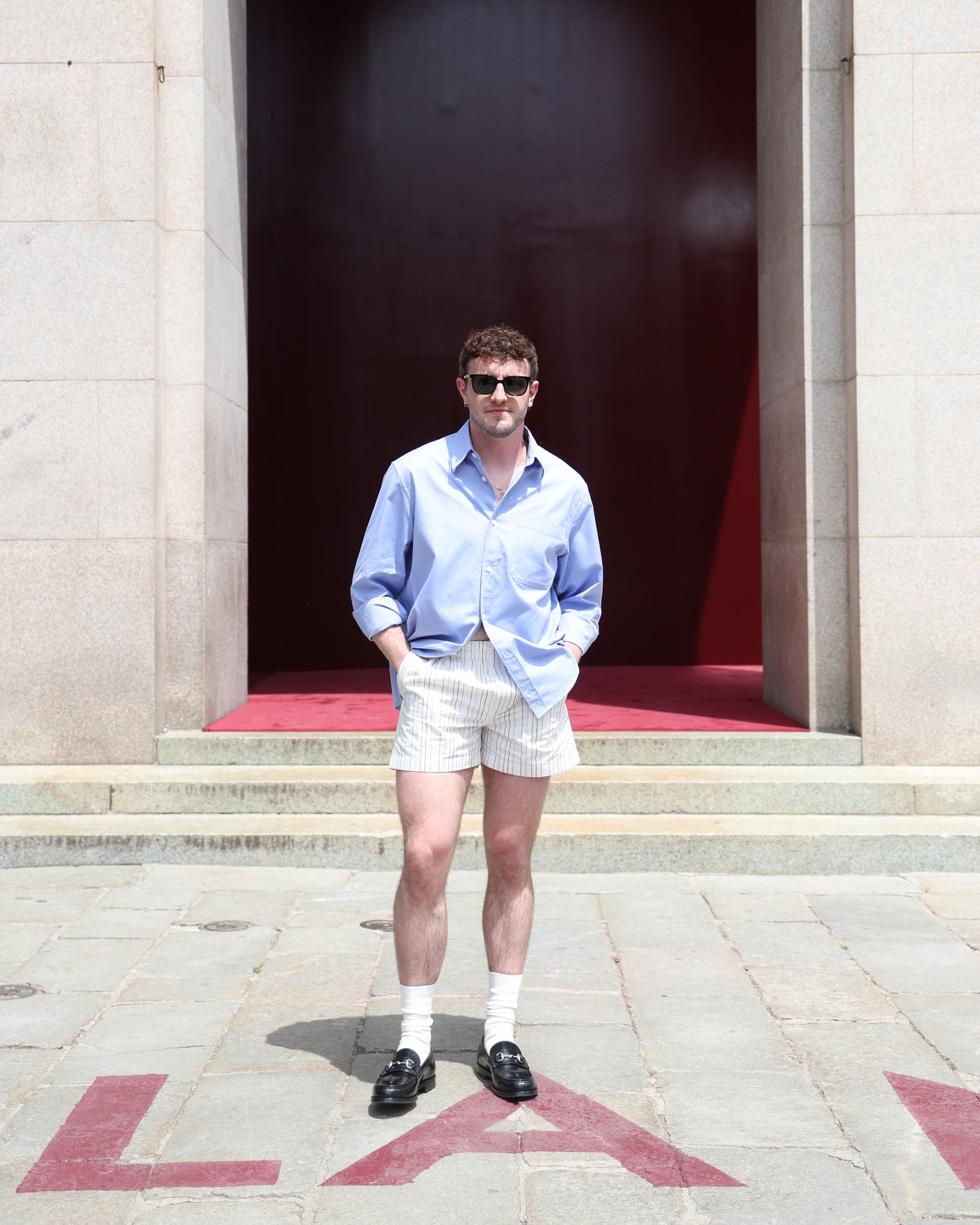 paul mescal look calzoncillos desfile gucci