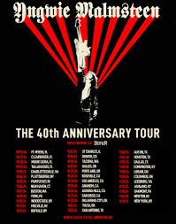 Official Yngwie Malmsteen - Excited to announce I'll be embarking on a new  USA tour celebrating forty years of my solo career. Can't wait to see you  all on the road -