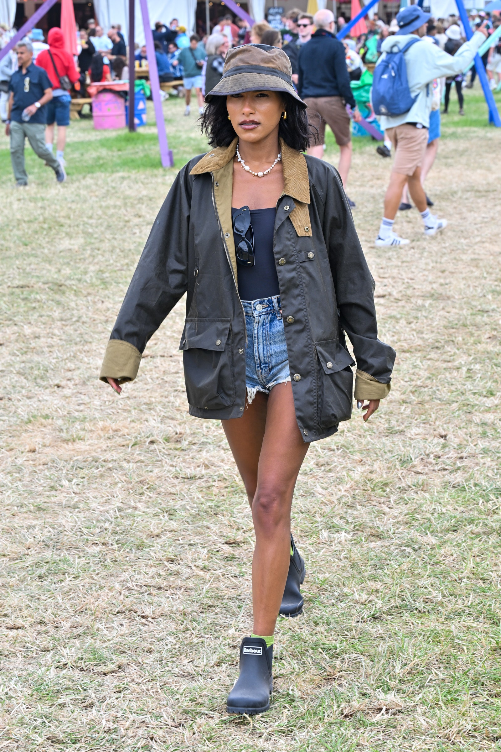 Saffron Hocking botas barbour glastonbury