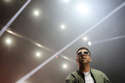Quevedo durante un concierto en Pamplona el pasado octubre.