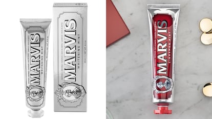 La pasta dentífrica Marvis se compone de una textura cremosa y muy agradable.