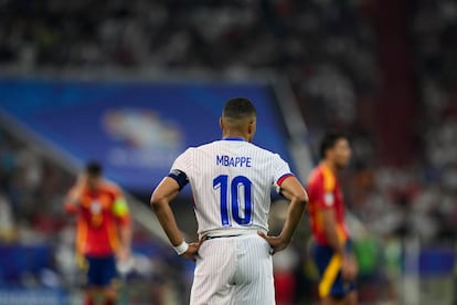 Kylian Mbappé, en un momento de la segunda parte.