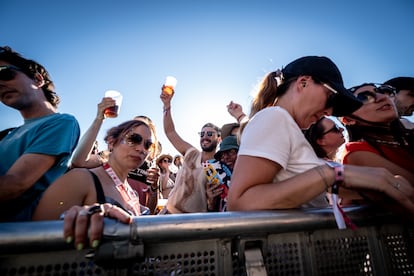 Ambiente durante la primera jornada del Mad Cool, este miércoles. 