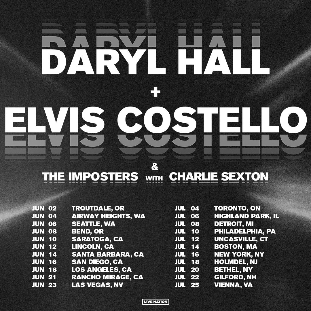 ELVIS COSTELLO CONTINÚA SU GIRA CON IMPOSTERS O CON ATTRACTIONS ELVIS COSTELLO Y DARYL HALL: GIRA NORTEAMERICANA 2024 | PyD