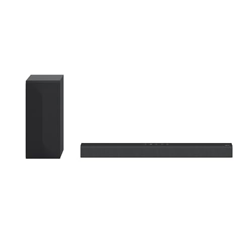 LG S60Q - Barra de sonido Inteligente, 300W potencia y 2.1 canales. Sonido envolvente Dolby Atmos Virtual. Amplia conectividad HDMI ARC Pass Through, Bluetooth, USB, entrada óptica
