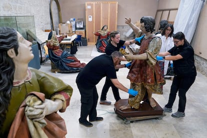 Otra de las tallas del imaginero del Barroco Gregorio Fernández, máximo exponente de la Escuela Castellana.