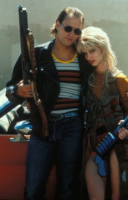 Woody Harrelson y Juliette Lewis en 'Asesinos natos', estrenada en 1994.