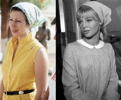 La princesa Ana de Inglaterra en los años 80 o la modelo Julie Christie a comienzos de su carrera son algunas de las numerosas celebrities que han añadido una pañoleta a sus estilismos más casuales. 